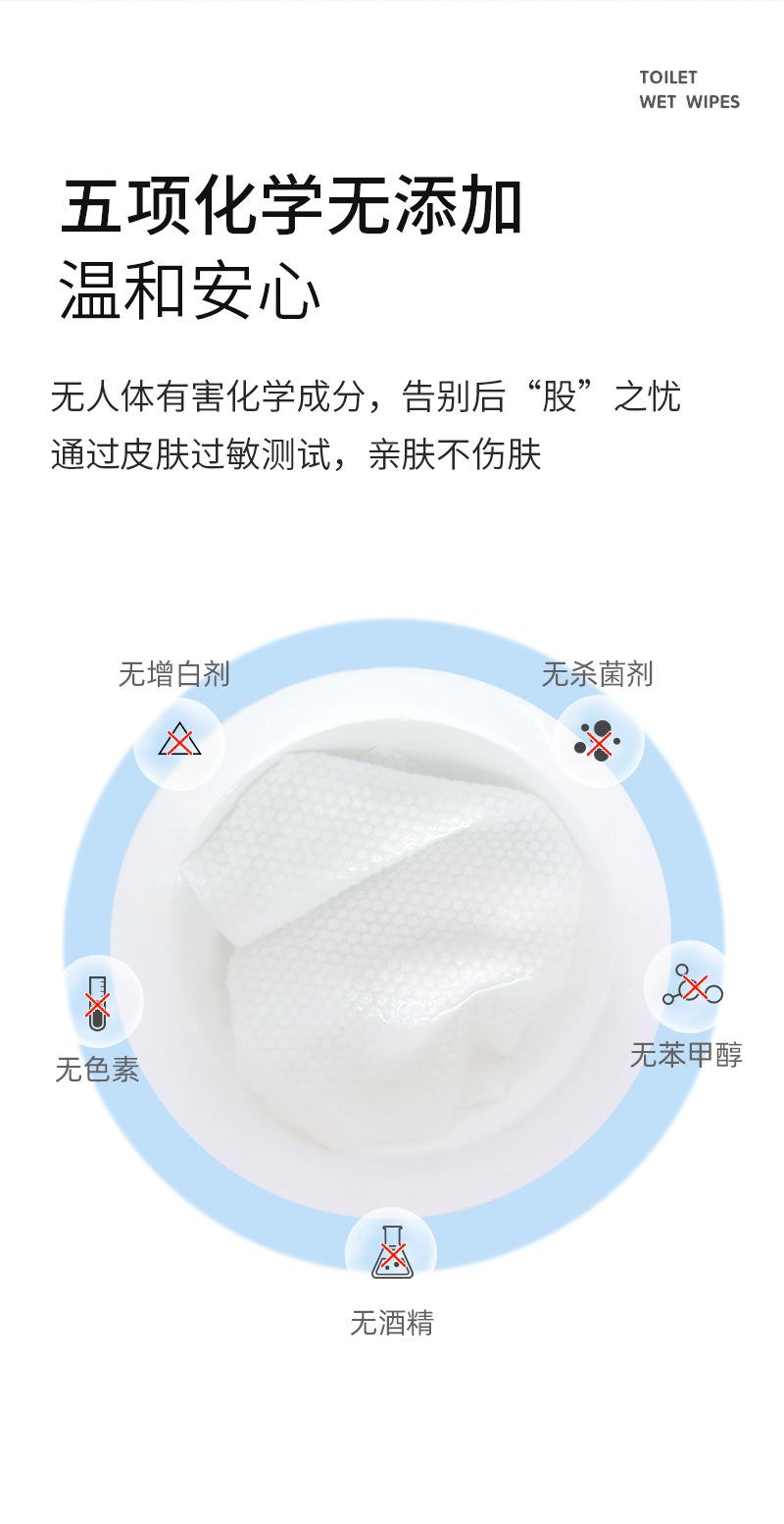 Product Introduction of [3 Package Wet Toilet Paper] Family Toilet Cleaner Wet Wipes Private Part Wipe Butt Wet Tissue Unisex Wet Toilet Paper 7