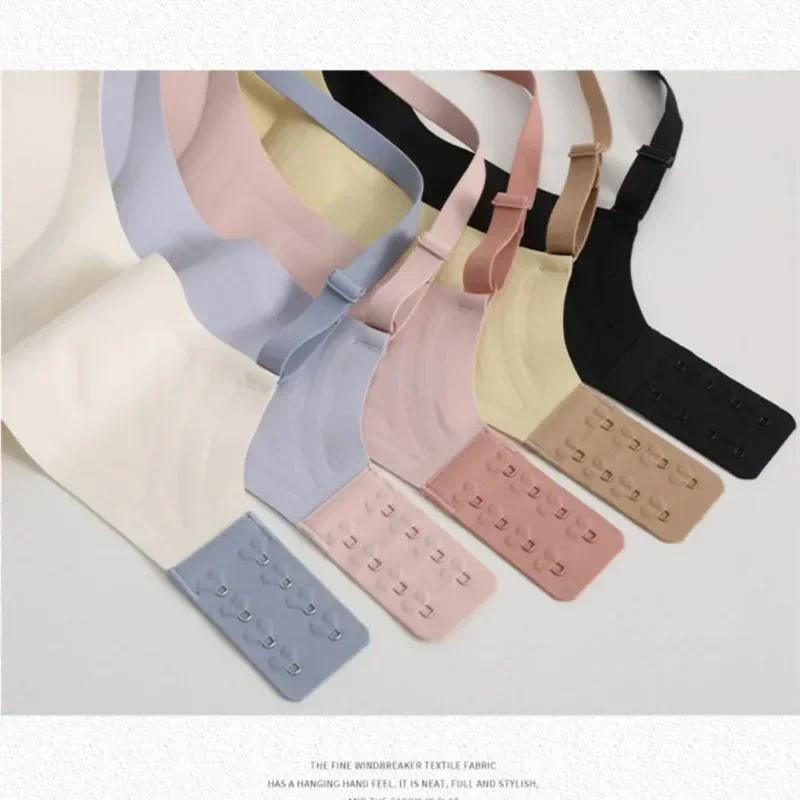 Non-Wire Seamless Bras for Women Push Up Bra Invisible Sexy Top Wire Free Brassiere Deep V Neck Underwear Women Comfy Lingerie 5