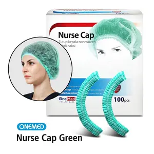 Nurse Cap Brand Onemed box isi 100 pcs Hijau