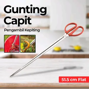 Gunting Capit Pengambil Kepiting Stainless
