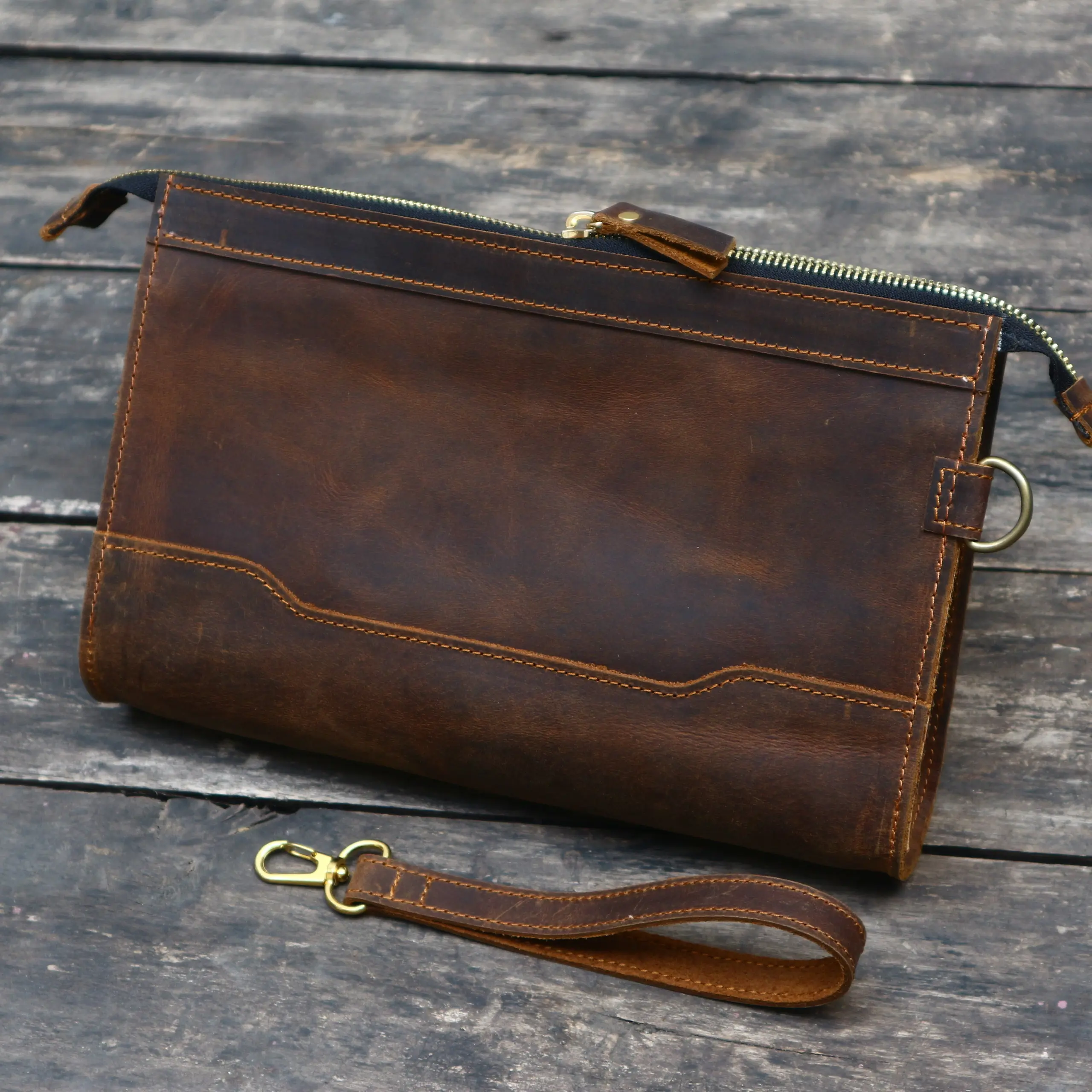Túi clutch da bò thật, túi nam cầm tay khẳng định chất riêng.CT01