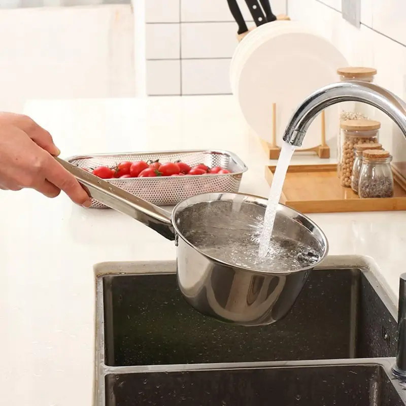 Muỗng Nước Bằng Thép Không Gỉ, Muỗng Nước Tay Cầm Dài, Muỗng Phục Vụ Thực Phẩm, Muỗng Súp, Muôi Nước Nhà Bếp 4