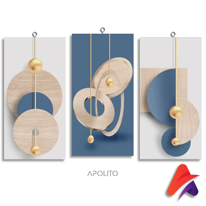 SET HIASAN DINDING SET ISI 5 KAYU AESTHETIC PAJANGAN DINDING WALL DECOR (1 SET ISI 5) Dipasang di Dinding Satu Sisi DEKORASI DINDING ESTETIK ART Gantungan Paku 2