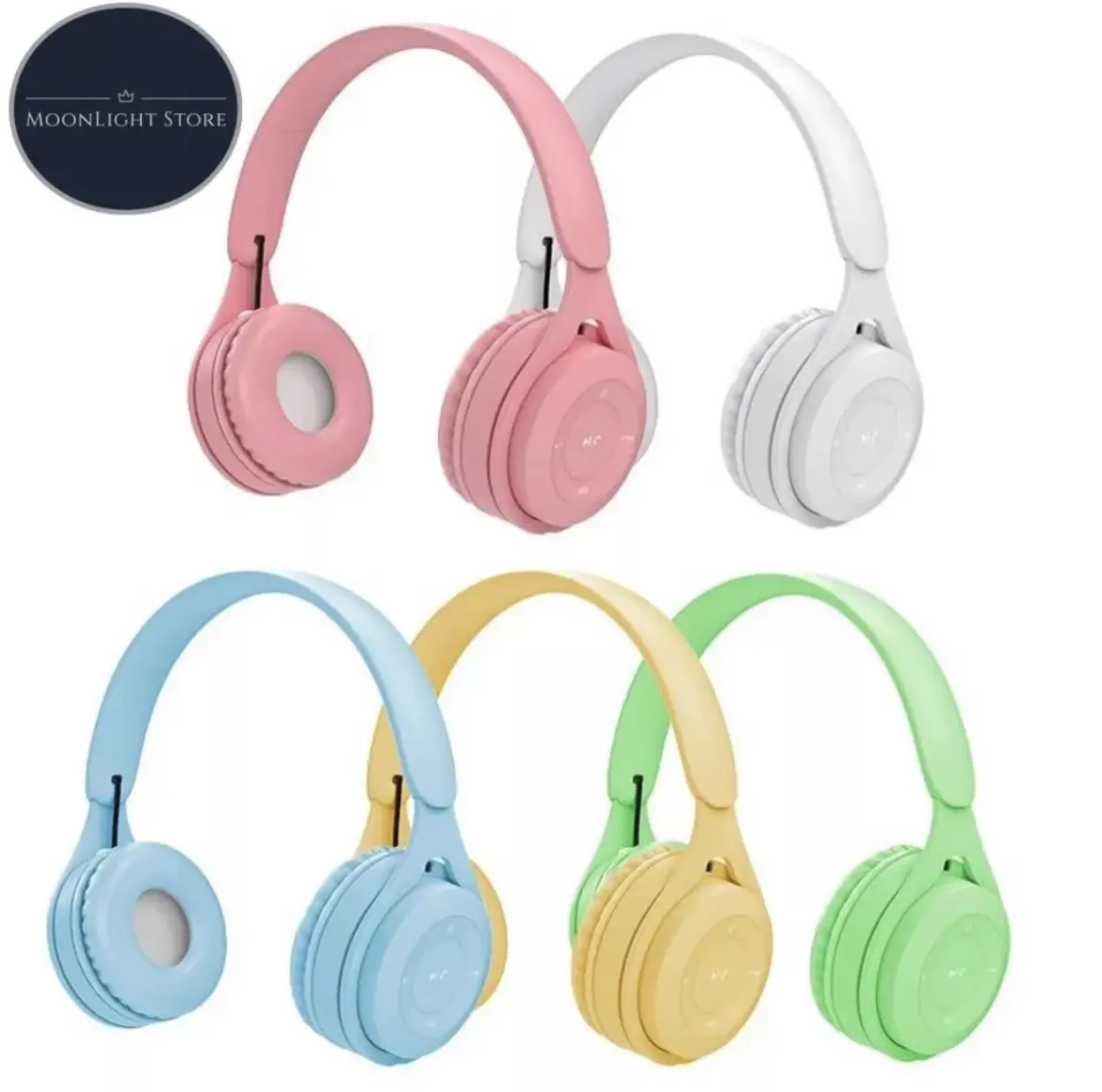 Headphone Macaron Wireless Bluetooth Super Bass Y-08 handset