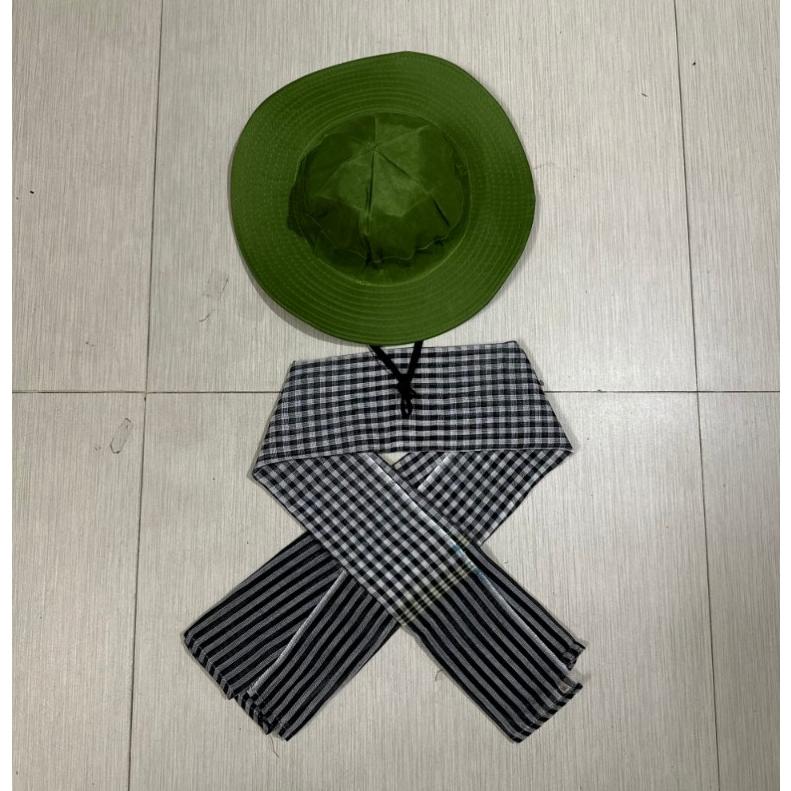 Combo mũ tai bèo và khăn rằn nam bộ CÓ PHÂN LOẠI