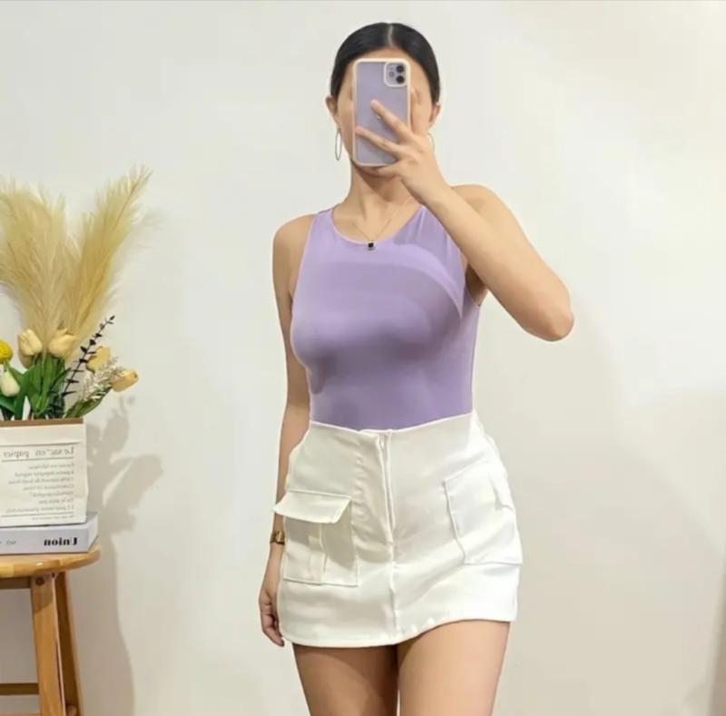 Product Introduction of Buy 1 Take 2 & Buy 1 Take 1 Raceback Double Lining Front and back Casual Top Simple Womenswear Basic Top 10
