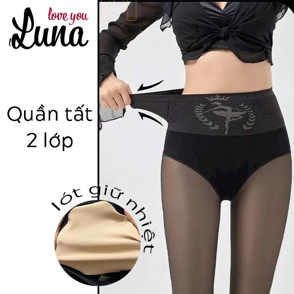 Quần Tất Che Khuyết Điểm Mùa Đông Siêu Dai Quần Tất 2 Lớp Giữ Ấm Thon Gọn Thật Chân