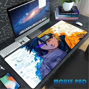 Alas Mouse Premium Mouse Pad Gaming Non-Slip Desk Mat Large Size Anime Naruto Motif High-quality Mousepads 80*30 CM