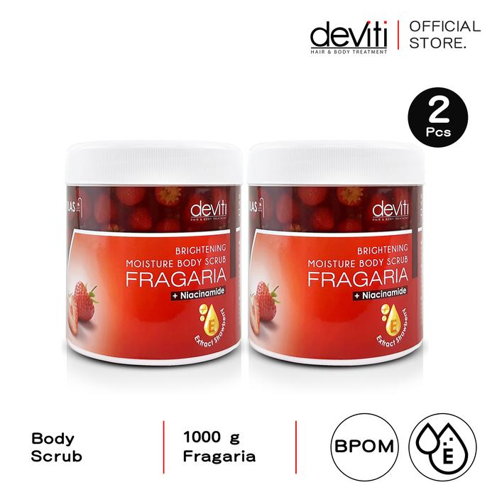 Gambar deviti Combo 2 Moisture Body Scrub 1 KG Lulur Cream Strawberry Extract BPOM - Not Specified dari Deviti Kota Administrasi Jakarta Barat Tokopedia