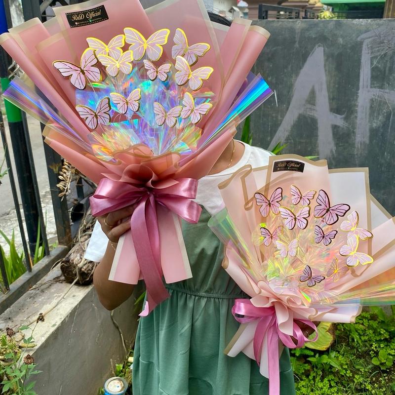 Buket Kupu-Kupu LED Size M Free Packing 4