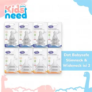 Dot Babysafe Slim Neck Wide Neck Isi 2/Babysafe Double Valves Bayi
