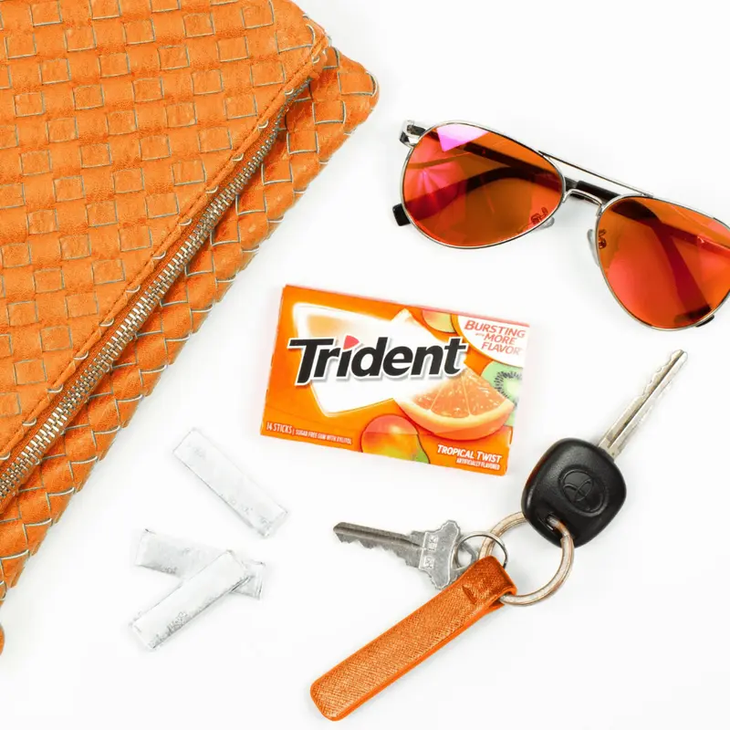Kẹo Gum Trident Không Đường Sugarfree Thơm Mát Đủ Hương Vị - Thái Lan 4