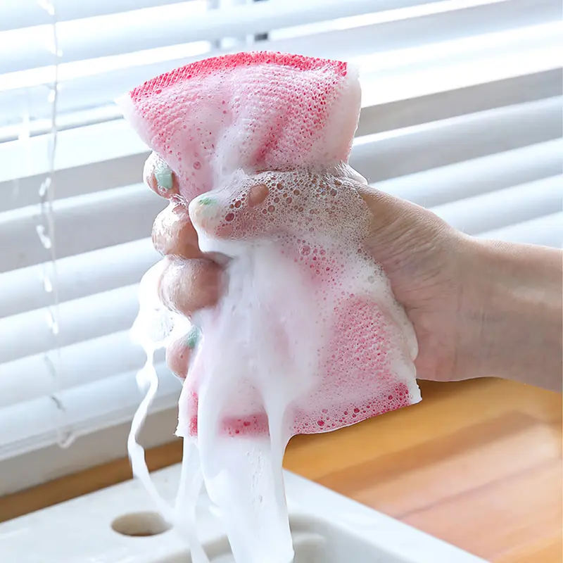 Combo 4 Miếng Cọ Rửa Chén Bát, Cọ Xoong Nồi EASE LIFE Bọt Biển Rửa Bát Làm Sạch Đồng 4
