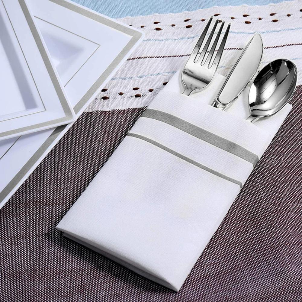 50 Piece Multi-functional Dust-free Paper Disposable Table Napkin ...