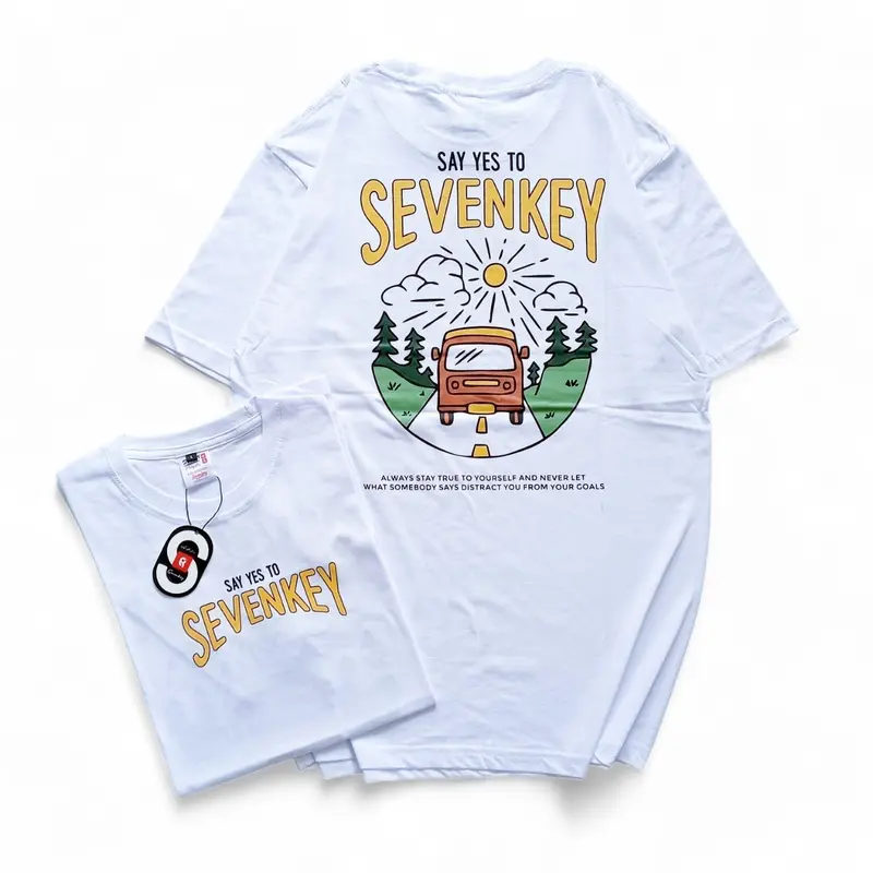 Baju Distro StreetWear ORIGINAL SEVENKEY NEXTTIME TERBARU TERLARIS Lengan Pendek Pria Wanita Tebal 3