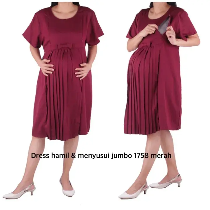 Dress Hamil Dan Menyusui Pesta Jumbo 1758