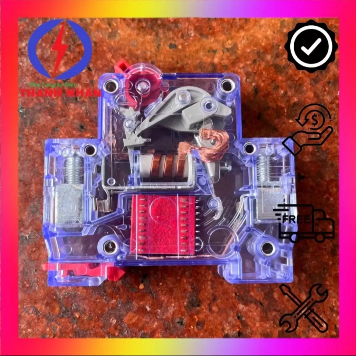 Aptomat 40A Cầu Dao Thông Dụng Dành Cho Mọi Loại Xe Điện Cap A, M133,GoGo,Vespa,Xmen,..
