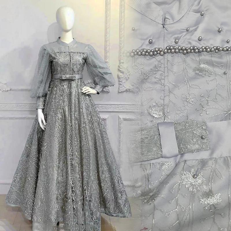 Product Introduction of O2 Fashion / Diana dress / dress muslim mutiara model terbaru pakaian muslim terbaru 5