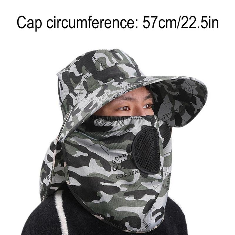 Product Introduction of Mũ Câu Cá, Che Phủ Toàn Mặt Có Vạt Cổ, Chống Muỗi, Thích Hợp Cho Các Hoạt Động Ngoài Trời Như Đi Bộ Đường Dài Và Câu Cá, Chống Nắng Và Che Nắng, Mũ Rộng Vành 24