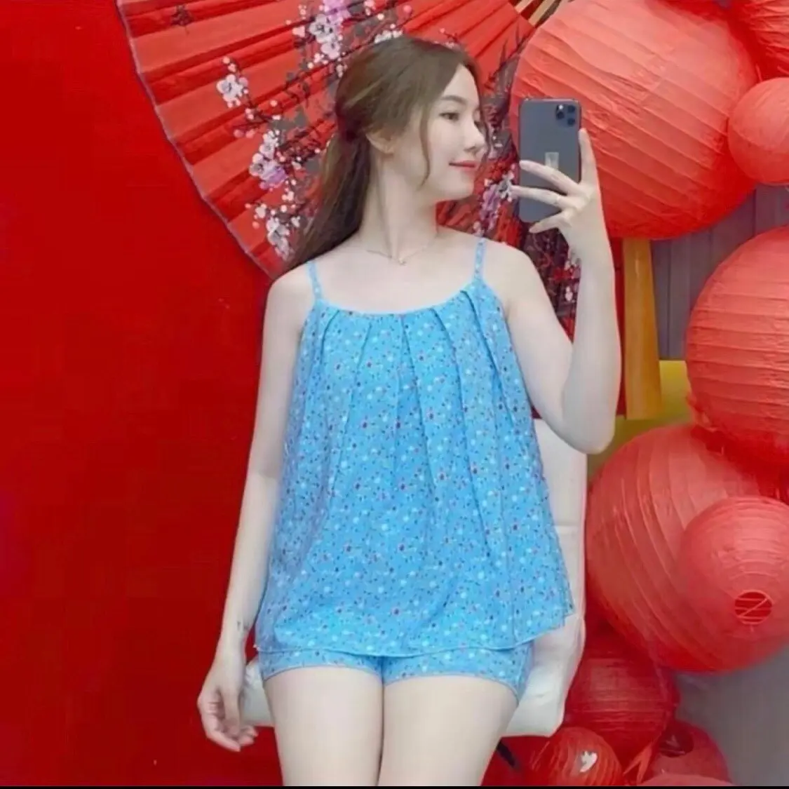 Séc đồ bộ hai dây dập ly chi tiết hoa nhí, quần có túi, Từ 40-85kg! | BigBuy360 - bigbuy360.vn Séc đồ bộ hai dây dập ly chi tiết hoa nhí, quần có túi, Từ 40-85kg! | BigBuy360 - bigbuy360.vn