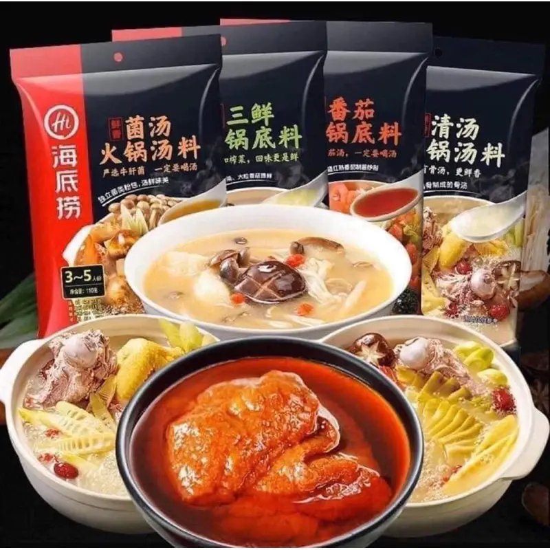 Gia Vị Cốt & Chấm lẩu Hailidao Nhiều vị 200g Cay 5