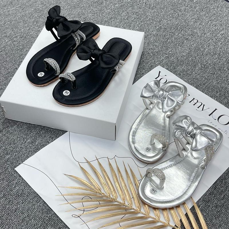 Dép NƠ XINH XỎ NGÓN Dép Lê Xịn Xoàn Women Có Quai Slipper GiàY