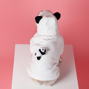 服  ショップ パンダをテーマにしたペットパーカー、冬のためのウルトラソフト厚手のフランネル犬のジャケット、フレンチブルドッグ、コーギー、柴犬、トイプードル、チワワ&小型犬のための暖かいフリースプルオーバー、かわいいハロウィンクリスマスパーティーの衣装、フォトプロップ、ファッションペットアパレル 成田  犬  雑貨 ビーグル  きなこ