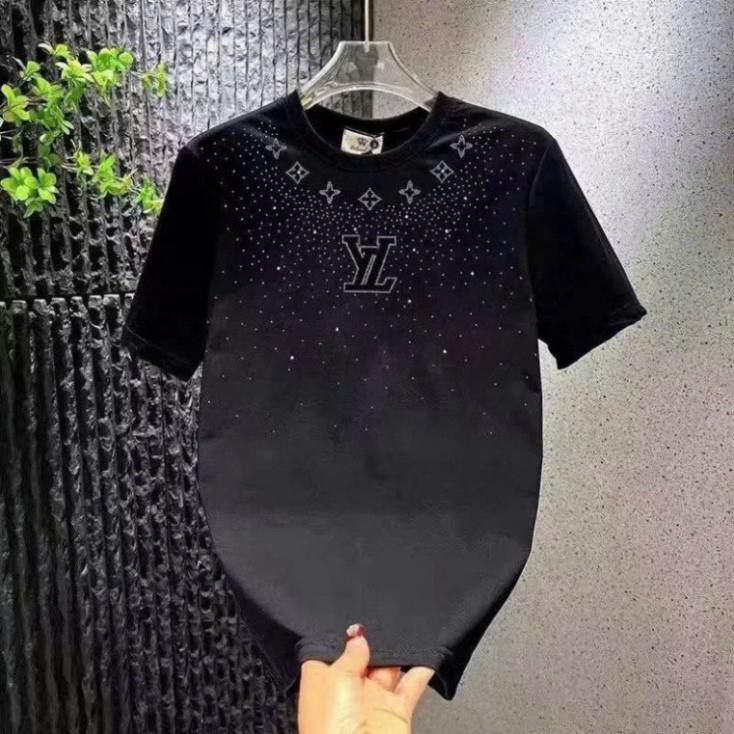 Áo thun nam nữ Eo Vì phủ kim tuyến lấp lánh. Áo phông Fom rộng boy girl phố cực chất M31