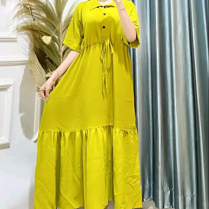 dres wanita amora serut jumbo terbaru bahan cringkel airflow Crinkle 3