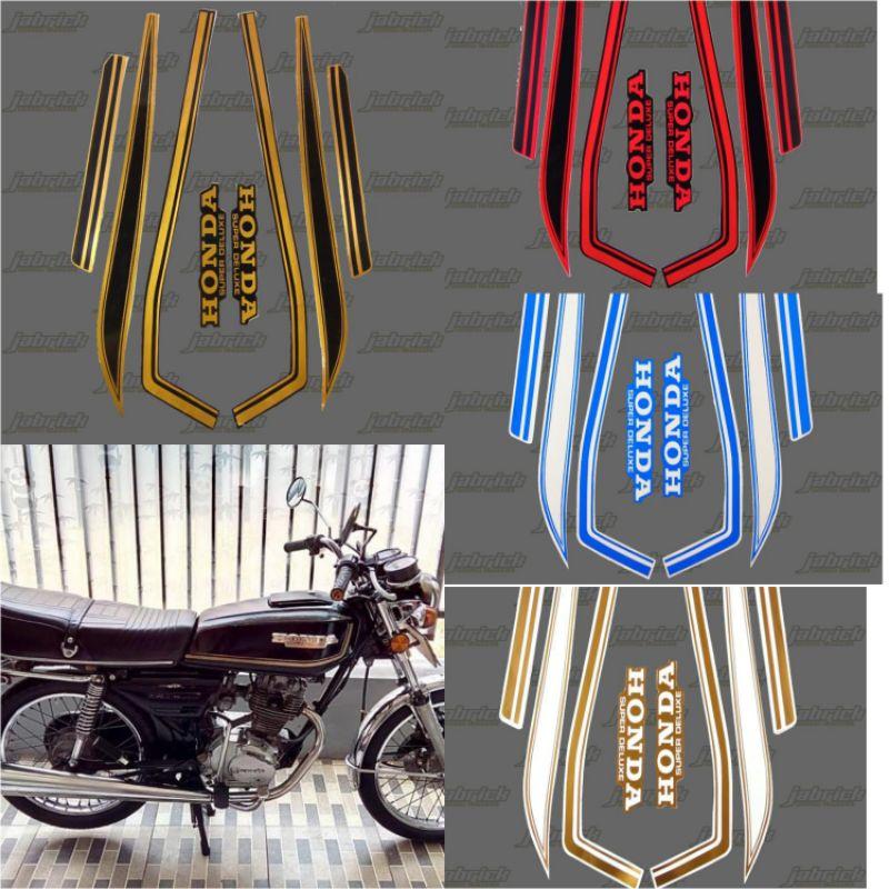 Striping Stiker Lis Standar Honda GL 100 125 th 1979 1980 berkualitas 0