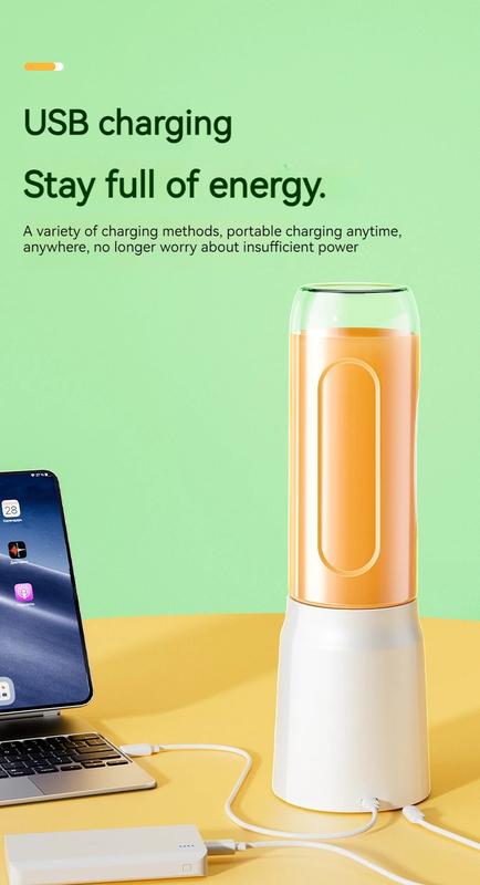 Product Introduction of Portable Wireless Blender Electric Fruit Juicer Machine For Orange Ice Crushing 10 Blades Auxiliary Food Machine 1500mA Mixer juiceblender fruit blender 30