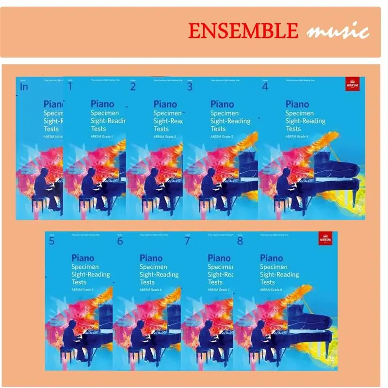 100% Quality ABRSM Piano Specimen Sight-reading Tests - Initial Grade, Grade 1, 2, 3, 4, 5, 6, 7, 8