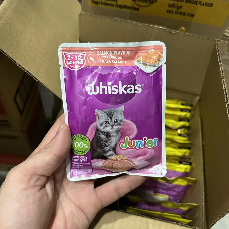 [Thùng 28 Gói] Pate Whiskas Cho Mèo Gói 80g - Thùng 28 Gói Pate Cho Mèo Con & Mèo Trưởng Thành 4