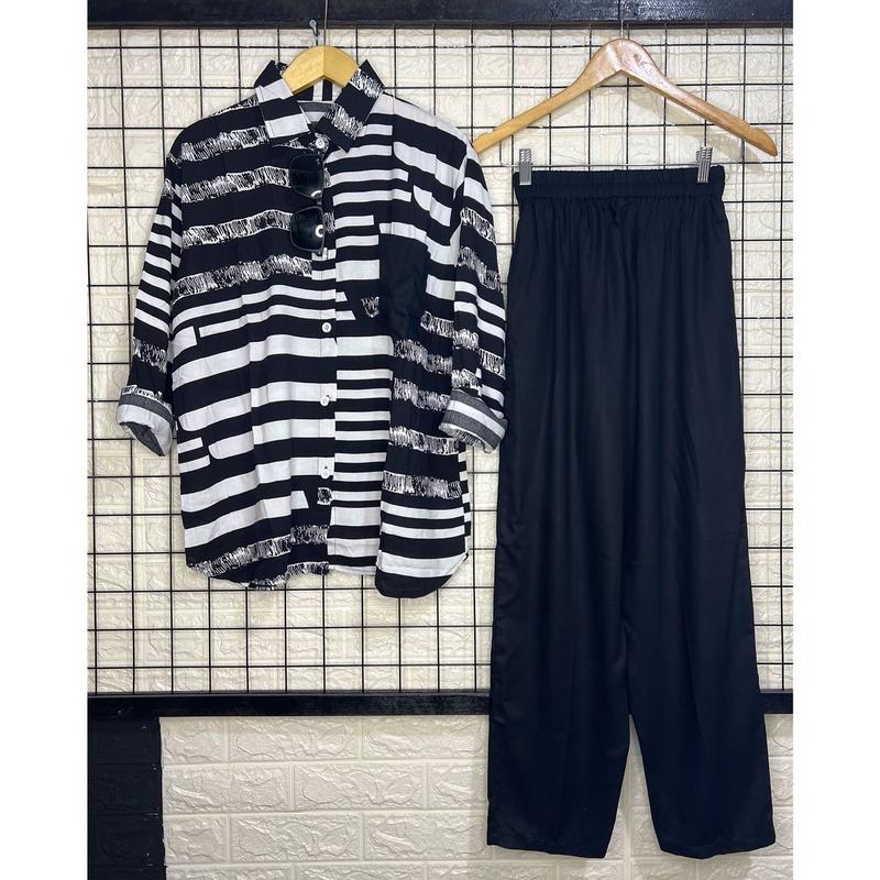 Oneset Kekinian Super Jumbo LD 130 // Set Jumbo Rayon Premium Baju Celana   Kancing Karet Nyaman Panjang 1