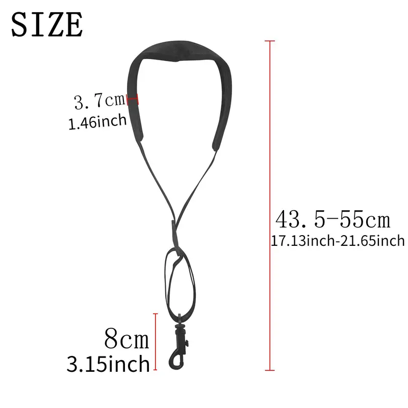 Saxophone Shoulder Strap, Adjustable Saxophone Strap, Music Accessories for Saxophone, Musical Instrument Accessories 1