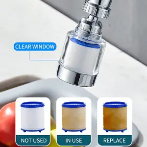 Vibos Filter Air Kran Water Filter Pemurni Air Yang Murah Dan Mudah Diganti, Cocok Untuk Kamar Mandi Dan Dapur