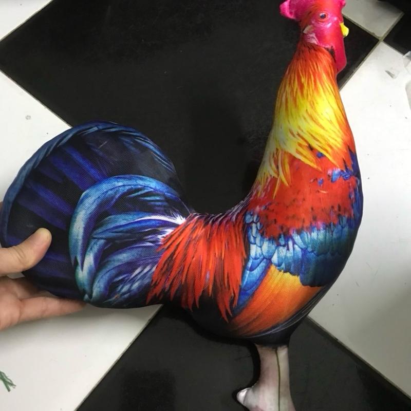 THÚ BÔNG CON GÀ TRỐNG GÀ ĐÁ GÀ TẬP LỰC GÀ CHỌI 3D ĐẸP NHƯ THẬT - gấu bông thú nhồi bông đồ chơi doll toy-MẪU GÀ TRE MỚI