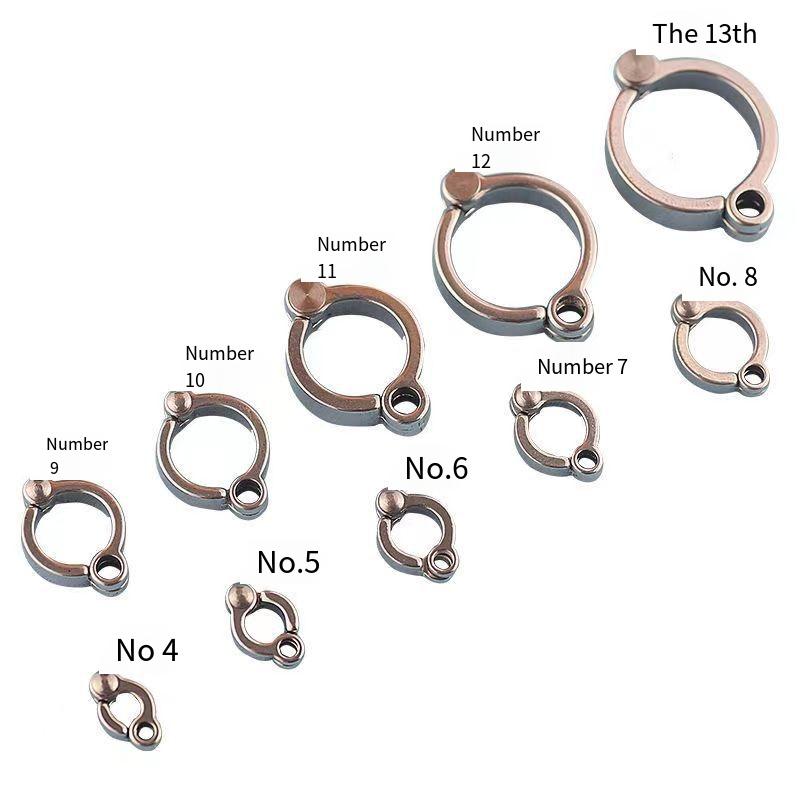 Product Introduction of Parrot Foot Rings Metal Pet Bird Leg Rings Outdoor Fly Training Activity Anti-Lost Opening Clip Accessories 3.5 To 14.5mm 2