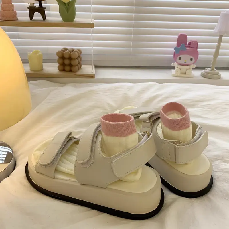 [NEW - HÀNG SẴN] GIÀY SANDAL NỮ VB 2QDAN  Đế Cao 4cm Hàn Quốc Xang đan thời trang mới hot có quai hậu đi học Shoes DéP 2