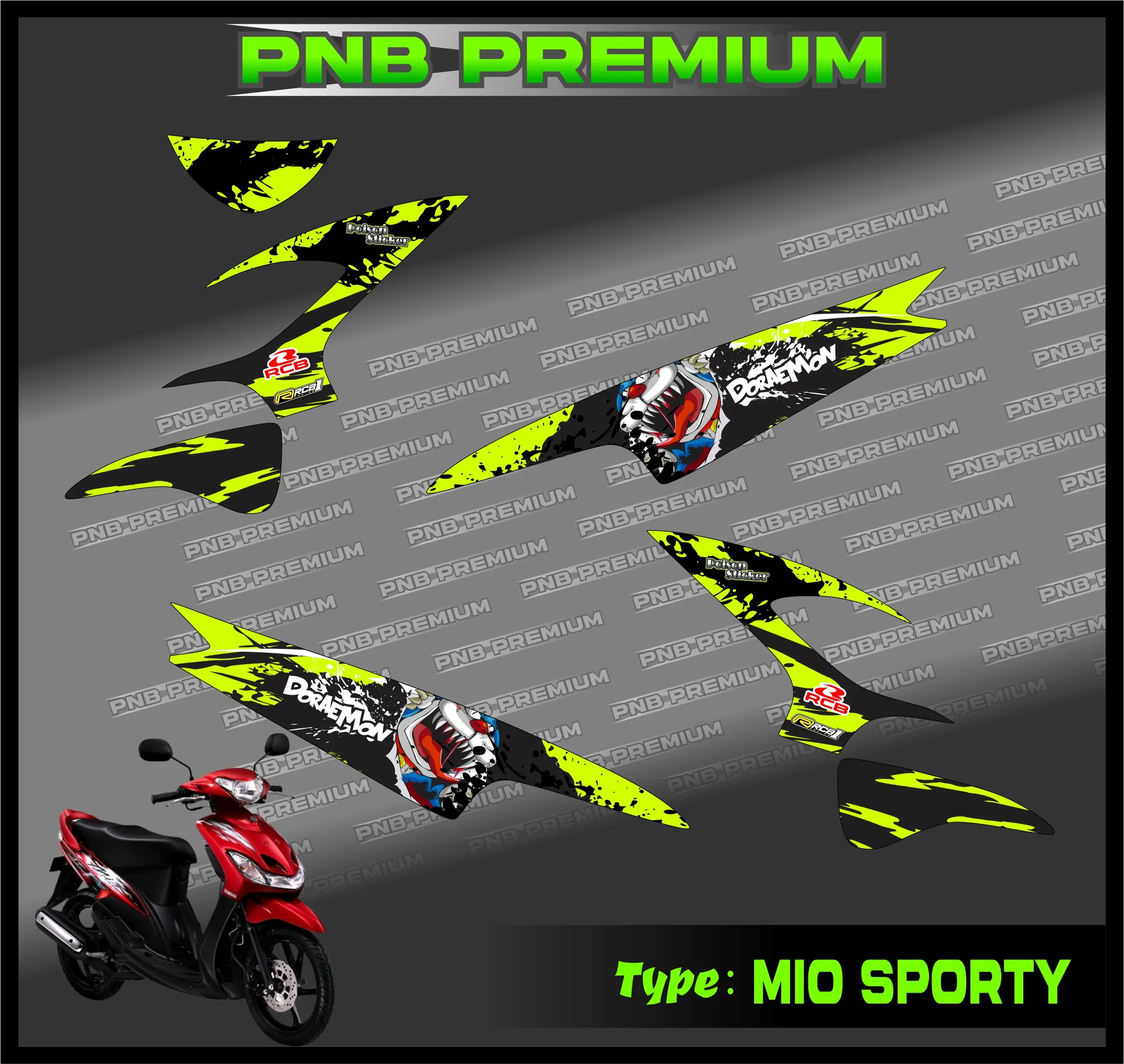 Sticker Striping YAMAHA MIO SPORTY - Stiker MIO SPORTY Variasi List ...
