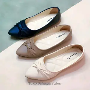 Bahagia Sepatu Flat Shoes Wanita Zalina Non Slip Sol Karet