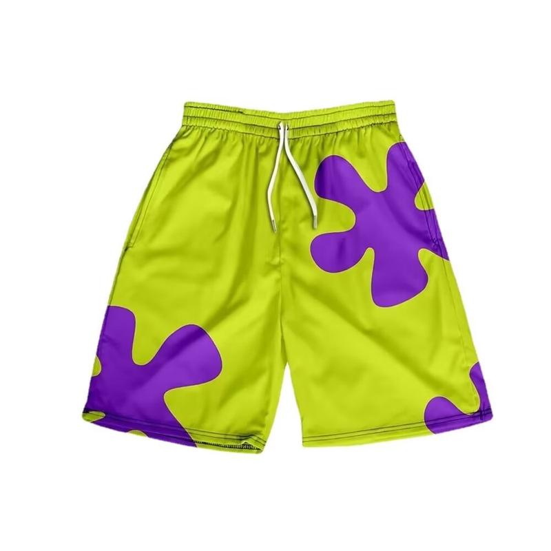 Product Introduction of Men Shorts Summer New Beach Pants Sports Running Shorts American Stylish Beach Casual Shorts Men Trendy Japanese Style Drawstring Quick-Drying Straight Shorts 14