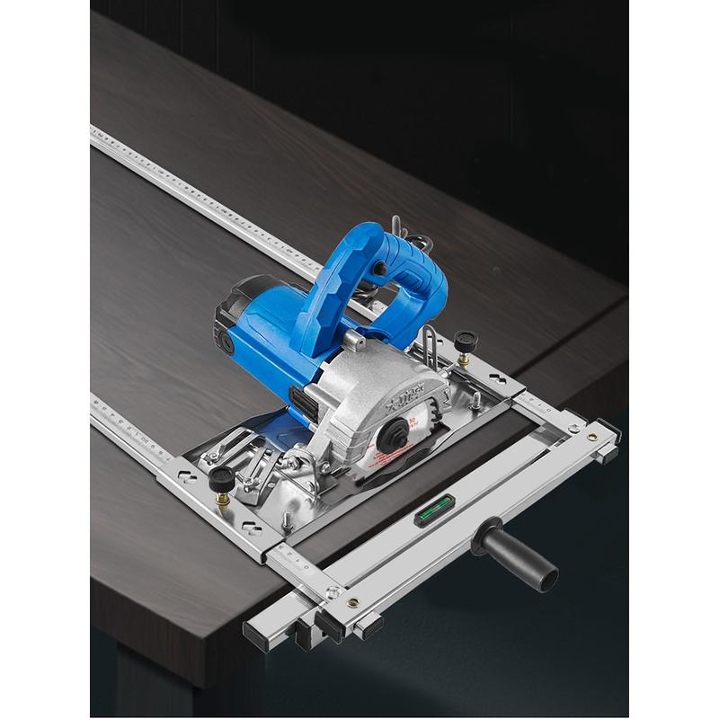Bộ khung inox gắn máy cắt cữ đẩy máy cắt gỗ cắt gạch cắt đá khung cố định máy cắt loại dài