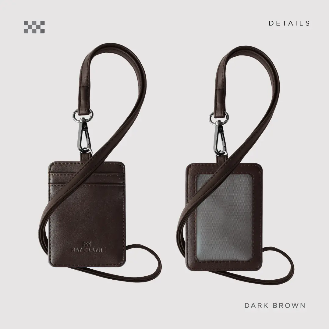 Ray Cláyn - ID Card Lanyard Dark Brown