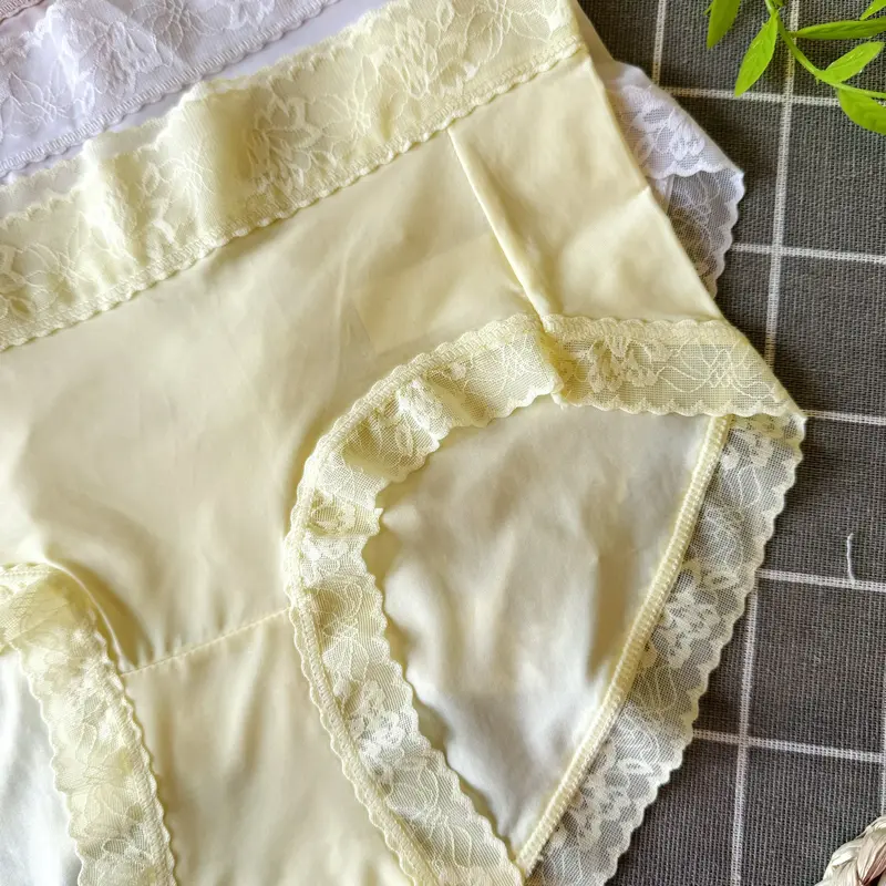 Set 5 Quần Lót Su Tàng Hình Akiko, Cạp Phối Ren Hoa Hồng, Chất Mát, Màu Pastel Nhẹ Nhàng 8