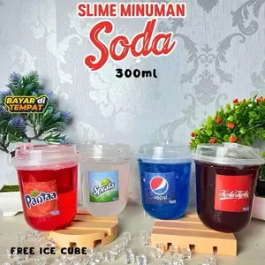 AZVORA - ￼Soda Slime 300ml by platinumslime | Jelly Clear Slime | Slime Murah berkualitas | platinumslime8821 | free 3 es batu