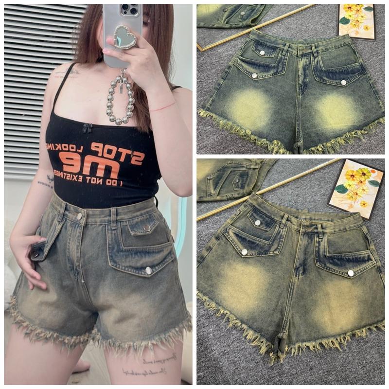 [Bigsize60-90kg] Quần sort jean  Nữ mã 66