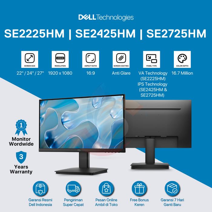 Refresh Vga Promo Monitor LED DELL SE2225HM 22