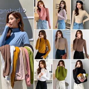 ブランド ハーフタートルネックフェイスマスクシャツインナーウェアとブラッシュドベースシャツスリムフィットかいアウターウェアTシャツトップ