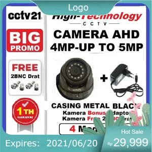 TERSEDIA Camera CCTV Free Adaptor HighTechnology 4MP Casing Metal Black Harga Sale (DVR Harus 5MP)cctv21
